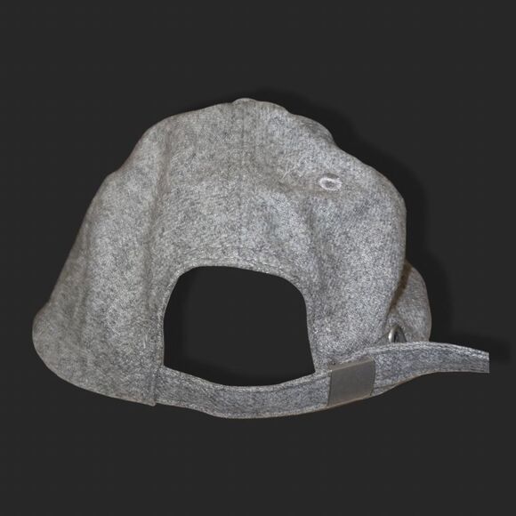 Disney Unisex Grey Wool Blend Black Mickey Mouse Embroidered Adjustable Cap - Picture 2 of 4